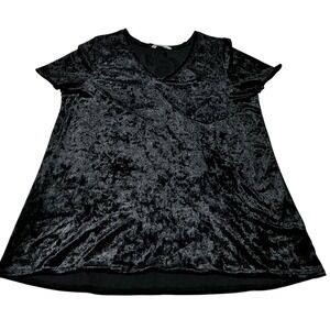 Spring &‎ Mercer Velvet Legging Tee Black XL Pocket Top